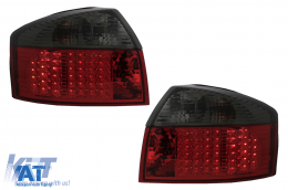 Stopuri LED compatibil cu Audi A4 B6 8E Sedan (10.2000-10.2004) Rosu Fumuriu-image-6089320