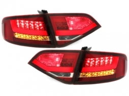 Stopuri LED compatibil cu AUDI A4 B8 8K Sedan (2007-2010) Rosu / Clar-image-65536