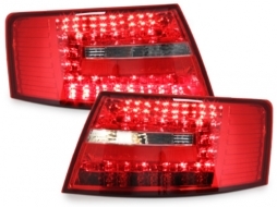 Stopuri LED compatibil cu AUDI A6 4F Limousine 04-08 Semnal LED, rosu/clar - RA19ELRC-image-60756