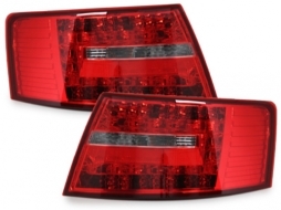 Stopuri LED compatibil cu AUDI A6 4F Limousine 04-08 Semnal LED, rosu/clar - RA19ELRC-image-60757