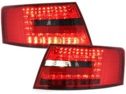 Stopuri LED compatibil cu AUDI A6 4F Limousine 04-08 Semnal LED rosu/fumuriu - RA19ELRS-image-60761