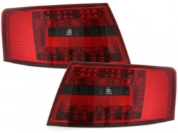 Stopuri LED compatibil cu AUDI A6 4F Limousine 04-08 Semnal LED rosu/fumuriu - RA19ELRS-image-60762