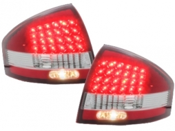Stopuri LED compatibil cu AUDI A6 97-04  rosu/cristal-image-48483