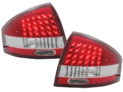 Stopuri LED compatibil cu AUDI A6 97-04  rosu/cristal-image-5986605