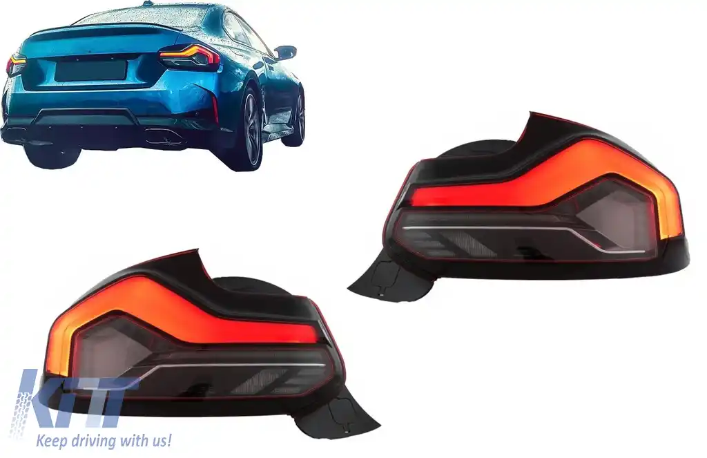 Stopuri LED compatibil cu BMW Seria 2 F22 F23 M2 F87 (2014-2020) Semnal Dinamic Secvential