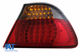 Stopuri LED compatibil cu BMW Seria 3 E46 Coupe (1998-2003) Rosu Fumuriu 2 Usi-image-6073289