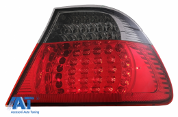 Stopuri LED compatibil cu BMW Seria 3 E46 Coupe (1998-2003) Rosu Fumuriu 2 Usi-image-6073292