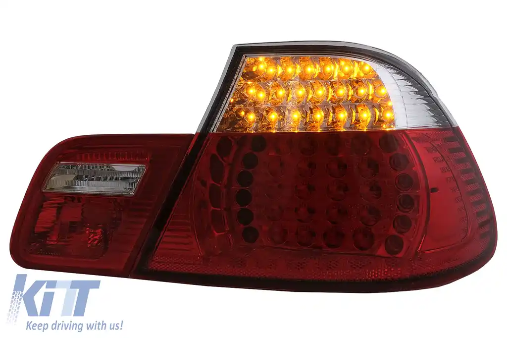 Stopuri LED compatibil cu BMW Seria 3 E46 Coupe Non-Facelift (1999-2003) Rosu Clar-image-6099717
