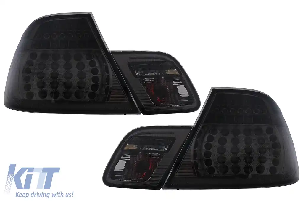 Stopuri LED compatibil cu BMW Seria 3 E46 Coupe Cabrio (04.2003-2006) Fumuriu-image-6112811