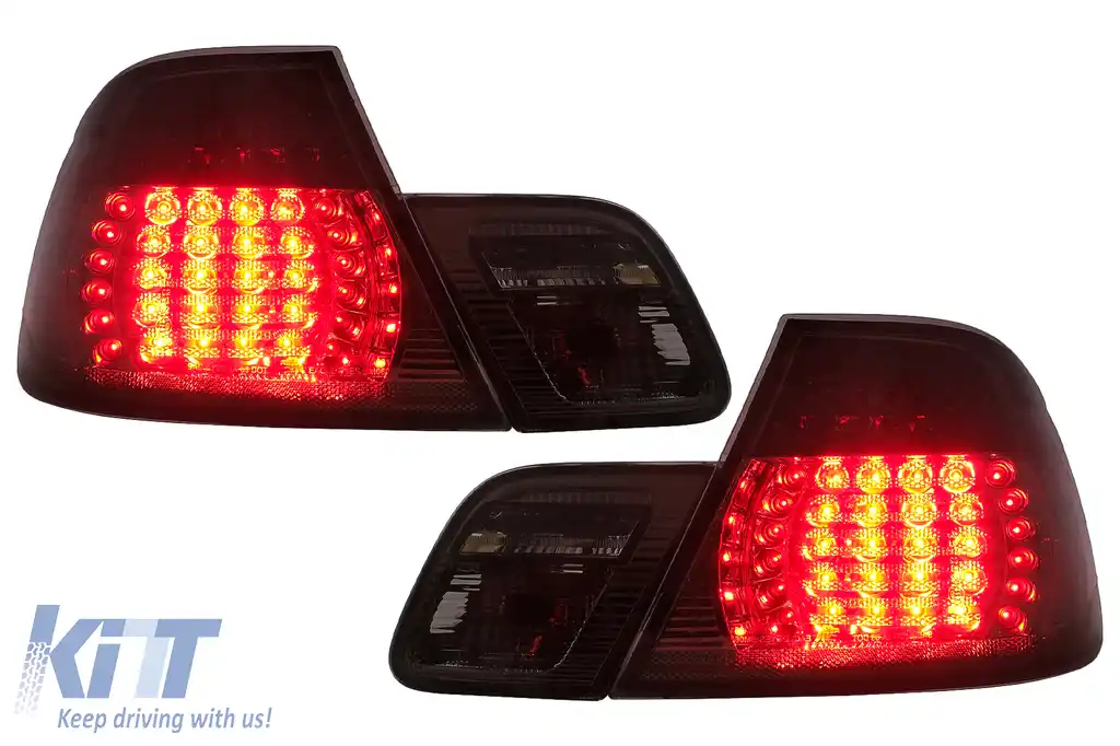 Stopuri LED compatibil cu BMW Seria 3 E46 Coupe Cabrio (04.2003-2006) Fumuriu-image-6112818