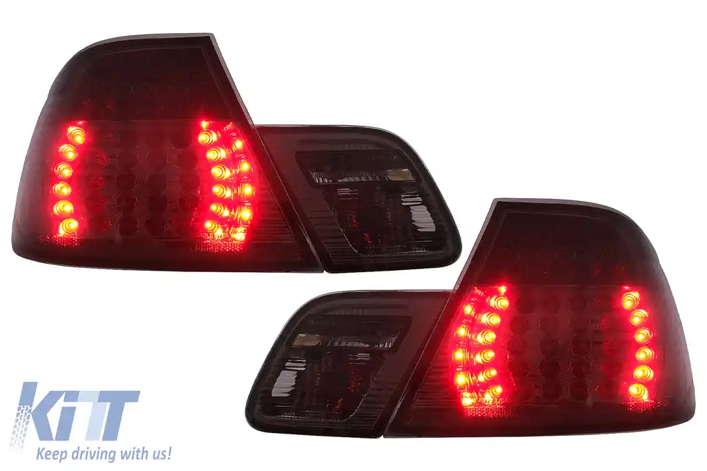 Stopuri LED compatibil cu BMW Seria 3 E46 Coupe Cabrio (04.2003-2006) Fumuriu-image-6112821