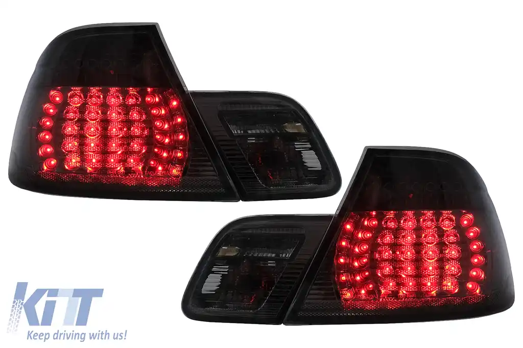 Stopuri LED compatibil cu BMW Seria 3 E46 Coupe Cabrio (04.2003-2006) Fumuriu-image-6112824