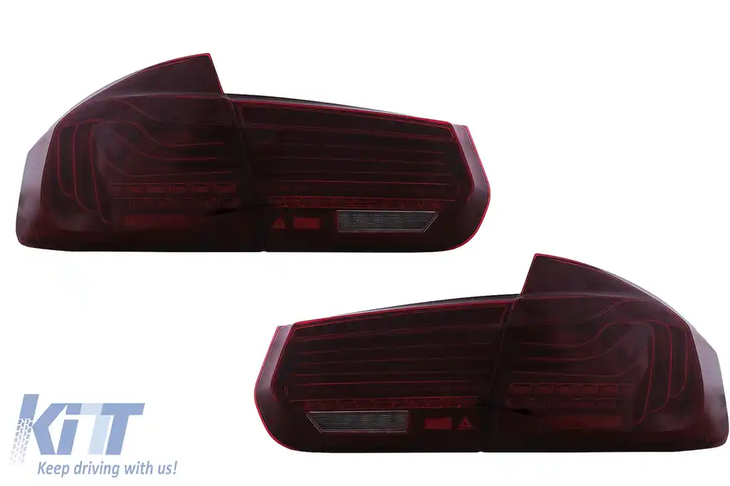 Stopuri LED compatibil cu BMW Seria 3 F30 F80 M3 (2011-2019) CSL Laser Design cu Semnal Dinamic Secvential-image-6110633