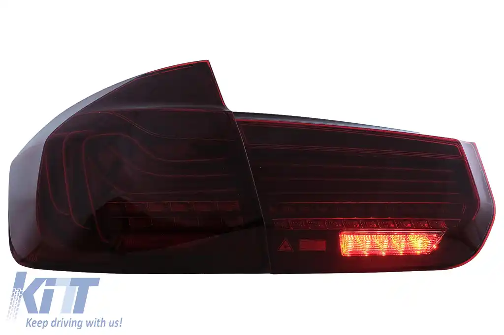 Stopuri LED compatibil cu BMW Seria 3 F30 F80 M3 (2011-2019) CSL Laser Design cu Semnal Dinamic Secvential-image-6110640