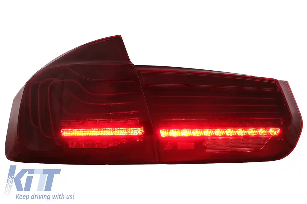 Stopuri LED compatibil cu BMW Seria 3 F30 F80 M3 (2011-2019) CSL Laser Design cu Semnal Dinamic Secvential-image-6110643