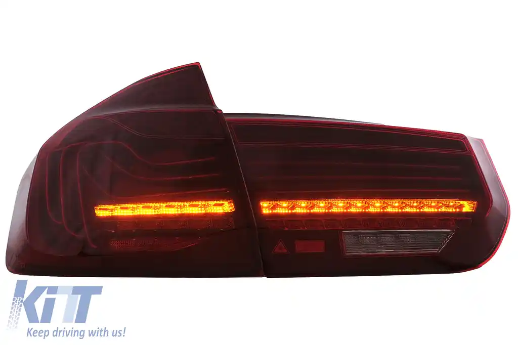 Stopuri LED compatibil cu BMW Seria 3 F30 F80 M3 (2011-2019) CSL Laser Design cu Semnal Dinamic Secvential-image-6110650