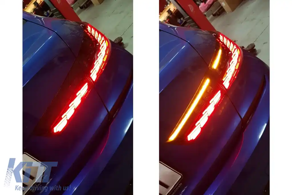 Stopuri LED compatibil cu BMW Seria 3 G20 G28 M3 G80 Sedan (2018-2022) Rosu Fumuriu cu Semnal Dinamic-image-6097859