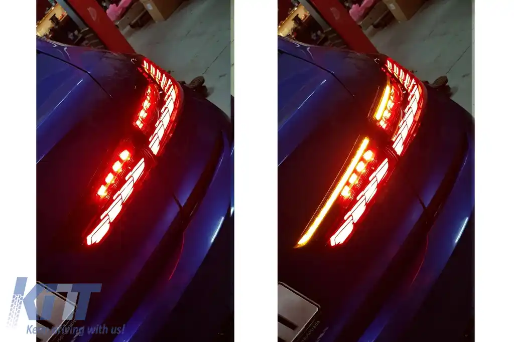 Stopuri LED compatibil cu BMW Seria 3 G20 G28 M3 G80 Sedan (2018-2022) Rosu Fumuriu cu Semnal Dinamic-image-6097861