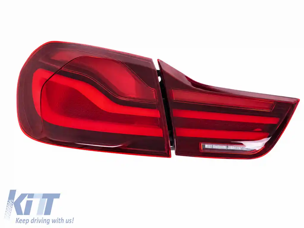Stopuri LED compatibil cu BMW Seria 4 F32 F33 F36 M4 F82 F83 (2013-03.2019) Rosu Negru-image-6328924