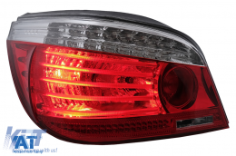 Stopuri LED compatibil cu BMW Seria 5 E60 (04.2003-03.2007) Rosu Clar Facelift look-image-6091624