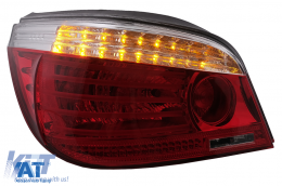 Stopuri LED compatibil cu BMW Seria 5 E60 (04.2003-03.2007) Rosu Clar Facelift look-image-6091627