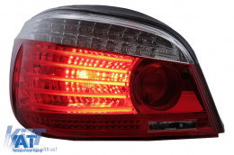 Stopuri LED compatibil cu BMW Seria 5 E60 (04.2003-03.2007) Rosu Clar Facelift look-image-6091633
