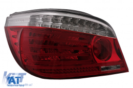 Stopuri LED compatibil cu BMW Seria 5 E60 (04.2003-03.2007) Rosu Clar Facelift look-image-6091635