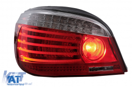 Stopuri LED compatibil cu BMW Seria 5 E60 (04.2003-03.2007) Rosu Clar Facelift look-image-65800