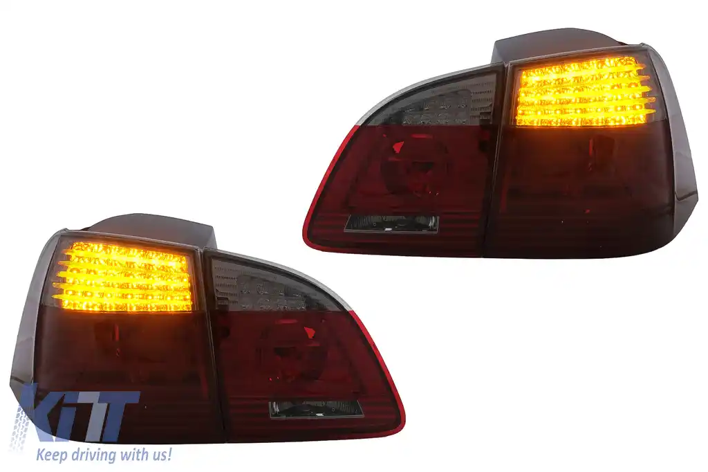 Stopuri LED compatibil cu BMW Seria 5 E61 Touring (2004-03.2007) Rosu Fumuriu-image-6114768