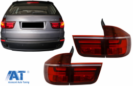 Stopuri LED compatibil cu BMW X5 E70 (2007-2010) Light Bar LCI Facelift Look-image-6086989