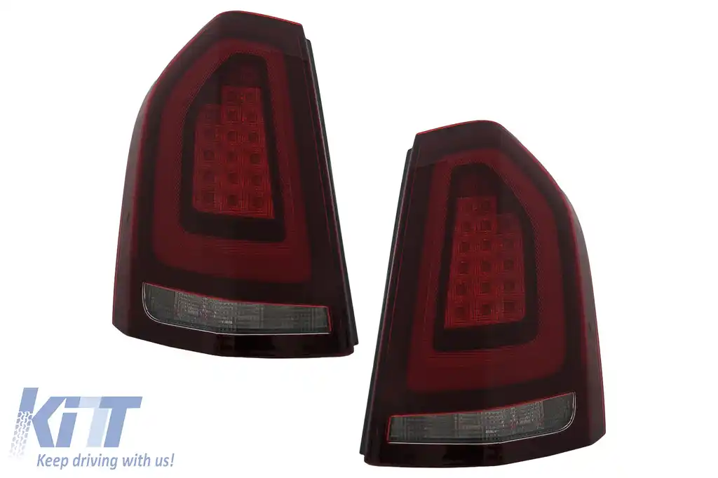 Stopuri LED compatibil cu Chrysler 300 LD Lancia Thema (2011-2014) Rosu cu Pornire Dinamica-image-6110099