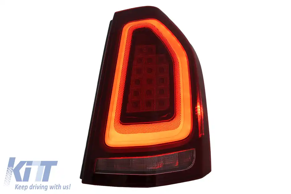 Stopuri LED compatibil cu Chrysler 300 LD Lancia Thema (2011-2014) Rosu cu Pornire Dinamica-image-6110103