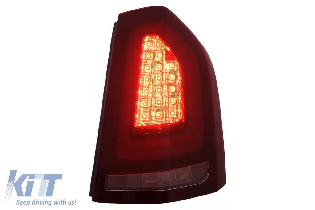 Stopuri LED compatibil cu Chrysler 300 LD Lancia Thema (2011-2014) Rosu cu Pornire Dinamica-image-6110106