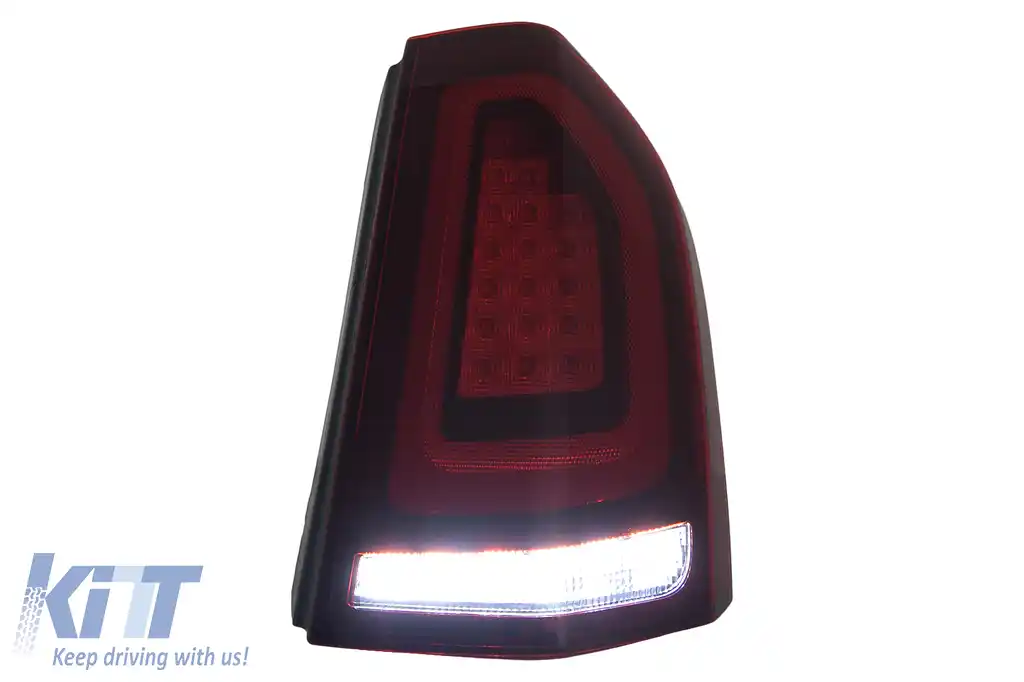 Stopuri LED compatibil cu Chrysler 300 LD Lancia Thema (2011-2014) Rosu cu Pornire Dinamica-image-6110109