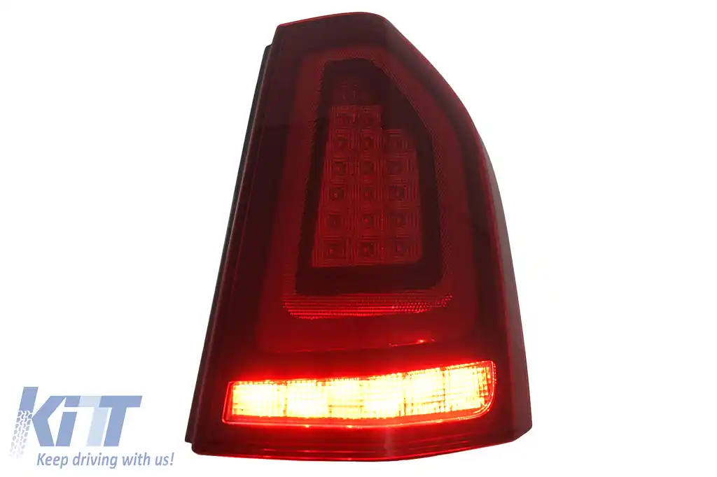 Stopuri LED compatibil cu Chrysler 300 LD Lancia Thema (2011-2014) Rosu cu Pornire Dinamica-image-6110112