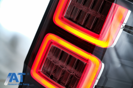 Stopuri LED compatibil cu Ford Ranger (2012-2018) Geam Clar cu Semnal Dinamic-image-6068781