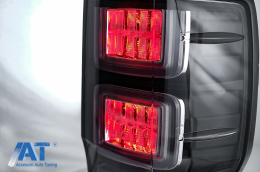 Stopuri LED compatibil cu Ford Ranger (2012-2018) Geam Clar cu Semnal Dinamic-image-6068783