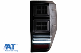 Stopuri LED compatibil cu Ford Ranger (2012-2018) Geam Clar cu Semnal Dinamic-image-6068785