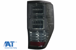 Stopuri LED compatibil cu Ford Ranger (2012-2018) Geam Fumuriu cu Semnal Dinamic-image-6077621
