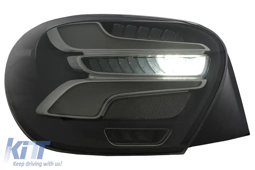 Stopuri LED compatibil cu Mercedes A-Class W176 (2013-08.2015) Facelift Design Fumurii cu Semnal Dinamic-image-6110123