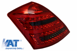 Stopuri LED compatibil cu MERCEDES Benz S-class W221 Facelift Design Rosu Fumuriu-image-63695