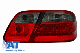 Stopuri LED compatibil cu MERCEDES Benz W210 E Class 1995-2002 Rosu Fumuriu-image-6040829
