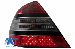 Stopuri LED compatibil cu MERCEDES Benz W211 LIMOUSINE (03.02-04.06) ROSU FUMURIU-image-6048700