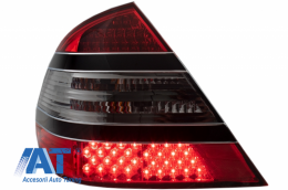 Stopuri LED compatibil cu MERCEDES Benz W211 LIMOUSINE (03.02-04.06) ROSU FUMURIU-image-6048702