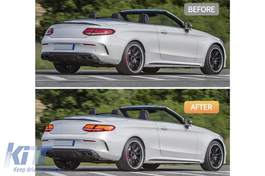 Stopuri LED compatibil cu Mercedes C-Class A205 Cabrio C205 Coupe (2016-2023) Semnal Dinamic-image-6190292