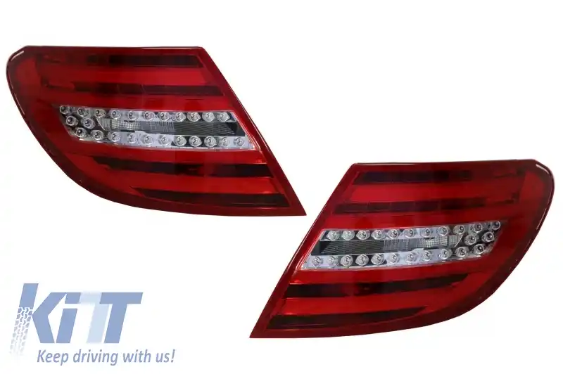 Stopuri LED compatibil cu Mercedes C-Class W204 (2007-2012) LED Light Bar Facelift Design