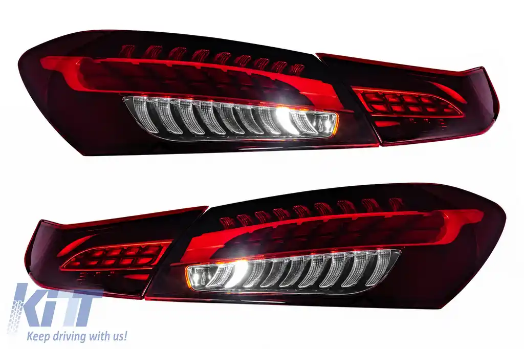Stopuri LED compatibil cu Mercedes E-Class W213 (2021–2023) Rosu-image-6328886