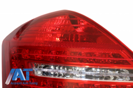 Stopuri LED compatibil cu MERCEDES S-class W221 (2005-2009) Facelift Design Rosu Cristal Facelift Design-image-6027786
