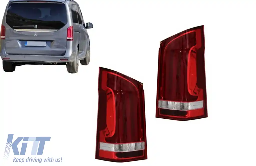 Stopuri LED compatibil cu Mercedes V-Class W447 (2014-2019) modelele cu o Usa Spate-image-6128450