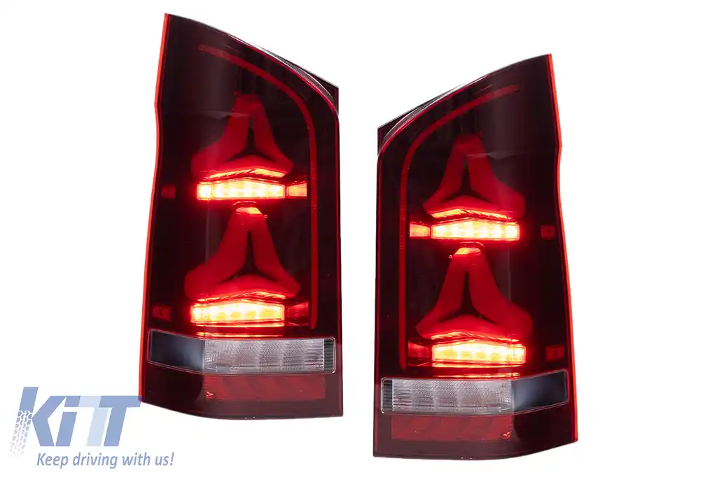 Stopuri LED compatibil cu Mercedes V-Class W447 (2014-2024) modelele cu o Usa Spate Semnal Dinamic-image-6127042